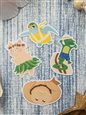 Kawaii Sticker Club Cute Hawaii Animal Stickers Set A (4 pieces)