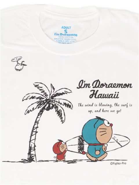 【ハワイ限定品】 I'm Doraemon 日焼けドラえもん 男女兼用Tシャツ [ウォーク]