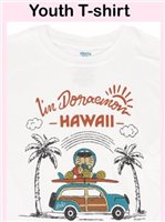 [Hawaii Exclusive] Woody Car 100%Cotton I'm Doraemon Youth T-shirt