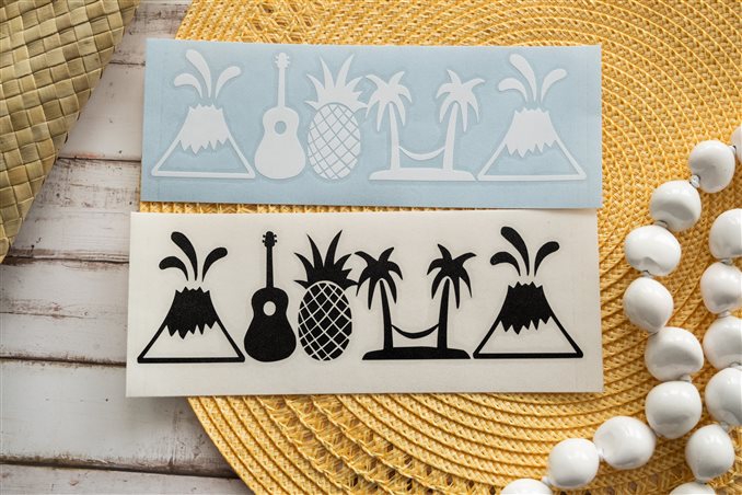 Aloha♡ Ginger Dream Mid Pouch in Hanalei Moon on Navy | ALOHA
