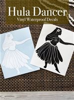 Kawaii Sticker Club Hula Dancer Vinyl Decal