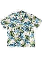 Paradise Found Rainforest White Rayon Men's Hawaiian Shirt
