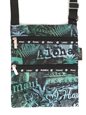 Hula Girl Blue/Green Polyvinyl Passport Bag