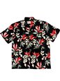 Paradise Found Hericonia Paradise Black Rayon Men&#39;s Hawaiian Shirt