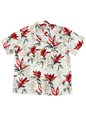 Paradise Found Hericonia Paradise Cream Rayon Men&#39;s Hawaiian Shirt