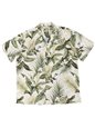 Paradise Found White Ginger Beige Rayon Men&#39;s Hawaiian Shirt