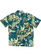 Paradise Found White Ginger Jade Rayon Men&#39;s Hawaiian Shirt