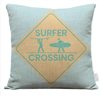 SoHa Living SURFER CROSSING 18&quot; x 18&quot; Pillow Cover