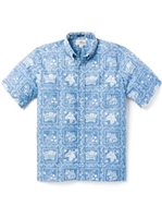 Reyn Spooner Lahaina Sailor Denim Spooner Kloth Men's Hawaiian Shirt Classic Fit