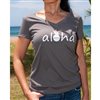 【Aloha Outlet限定】 Honi Pua レディースハワイアンTシャツ [アロハパイナップル]