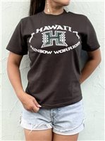 UH ハワイ大学Tシャツ [ビッグH ボール/スモークブラック/5.6oz]