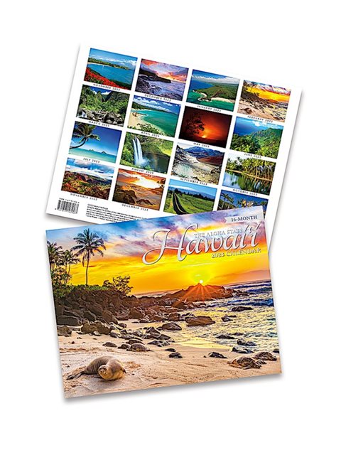 Island Heritage 2023年 トレード カレンダー ハワイ [ハワイ ザ アロハ ステイト]  AlohaOutlet  (アロハアウトレット)