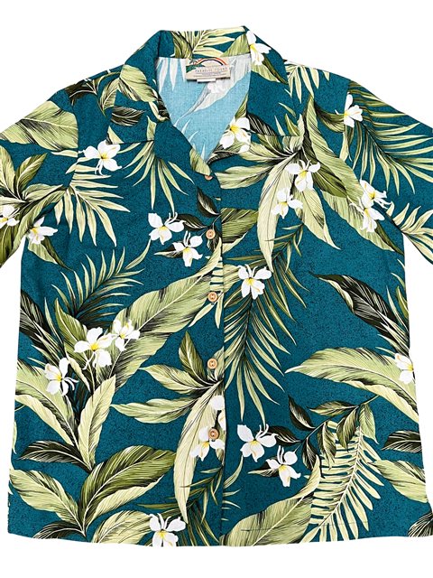 80~90's Paradise Found Aloha shirt アロハ バイク ハワイ 柄