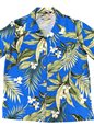 Paradise Found White Ginger Peri Rayon Women&#39;s Hawaiian Shirt