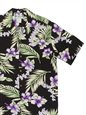 Two Palms Tubeose Black Rayon Men&#39;s Hawaiian Shirt