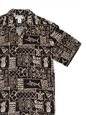 Two Palms Marlin Black Rayon Men&#39;s Hawaiian Shirt