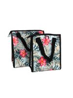 Hibiscus Sky Blue Insulated Picnic Bag