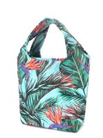 Happy Wahine Bird of Paradaise Blue Insulated Lunch Tote
