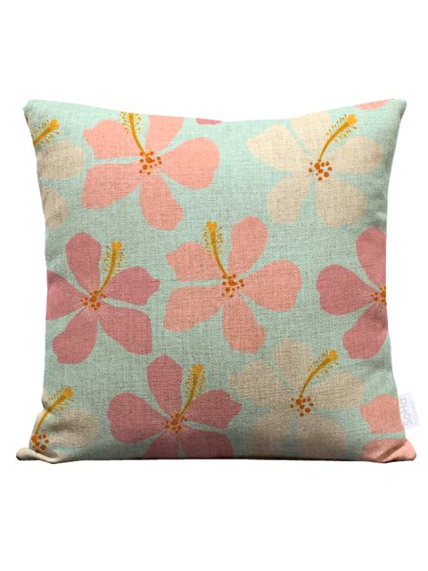 SoHa Living クッションカバー [モダンハイビスカス/46cm x 46cm
