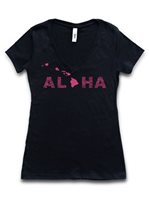【Aloha Outlet限定】 Honi Pua レディースハワイアンTシャツ [ハワイアイランド]