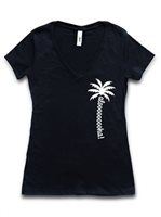 [Exclusive] Honi Pua Palm Aloooha Ladies Hawaiian T-Shirt