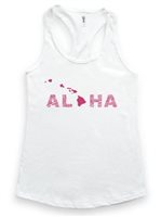 【Aloha Outlet限定】 Honi Pua レディース ハワイアン レーサーバックタンクトップ [ハワイアイランド]