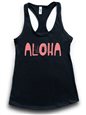【Aloha Outlet限定】 Honi Pua レディース ハワイアン レーサーバックタンクトップ [コーラルアロハ]