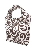Happy Wahine Hibiscus Brown Insulated Lunch Tote