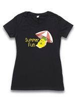 [Exclusive] Honi Pua Summer Pineapple Ladies Hawaiian Crew-neck T-Shirt
