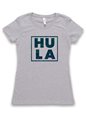 【Aloha Outlet限定】 Honi Pua レディースハワイアンUネックTシャツ [フローラルフラ]