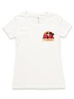 【Aloha Outlet限定】 Honi Pua レディースハワイアンUネックTシャツ [サーフガール]