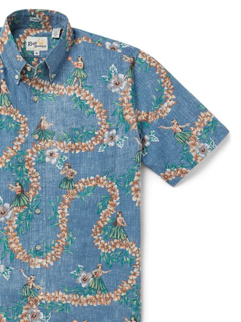 Gucci Hawaiian Print Silk Shirt in Blue