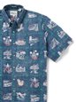 Reyn Spooner Aloha State Dress Blue Spooner Kloth Men&#39;s Hawaiian Shirt Classic Fit