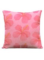 SoHa Living Hibiscus Paint Pattern  18" x 18" Pillow Cover