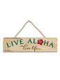 Island Heritage Live Aloha Wooden Hanging Sign