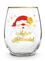 Island Heritage Mele Santa Stemless Wine Glass