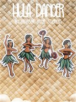 Kawaii Sticker Club Hawaiian Hula Dancer Stickers