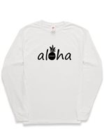 [Exclusive] Honi Pua Aloha Pineapple black Unisex Hawaiian Long Sleeve T-Shirt