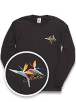 [Floral Collection] Honi Pua Bird of Paradise Unisex Hawaiian Long Sleeve T-Shirt