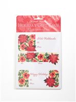 Island Heritage Festive Hibiscus Adhesive Gift Tag 12-tags