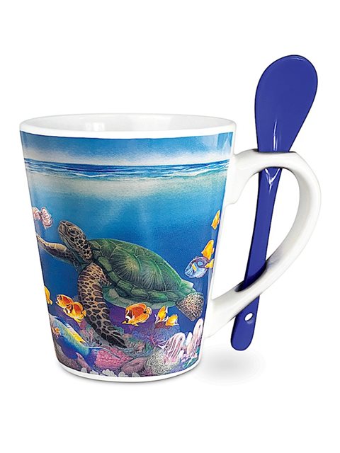 Island Heritage ハワイアン マグ＆スプーンセット [オーシャン