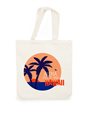 [Exclusive] Honi Pua Palm Sunset Hawaiian Tote Bag