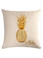 Aloha Pineapple Polyester Pillow Cover