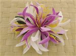 Lavender & White Small Spider Lily Hair Clip 4.5"
