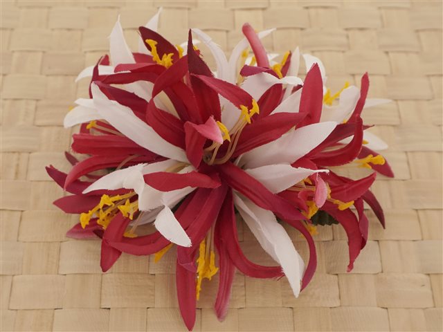 スパイダーリリー ヘアクリップ Lサイズ 約15cm [モーブ