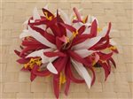 Mouve & White Large Spider Lily Hair Clip 6"