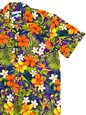 Waimea Casuals Tropical Garden Purple 100% Cotton Men&#39;s Hawaiian Shirt