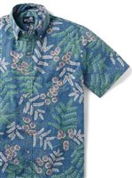 Reyn Spooner Ohai Ali'i  Captain's Blue Spooner Kloth Men's Hawaiian Shirt Classic Fit