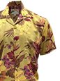 Paradise Found Hilo Gold Rayon Men&#39;s Hawaiian Shirt