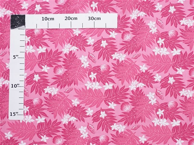 LC-80149-778 [リーフ&シーシェル/ピンク/ポリコットン] | AlohaOutlet